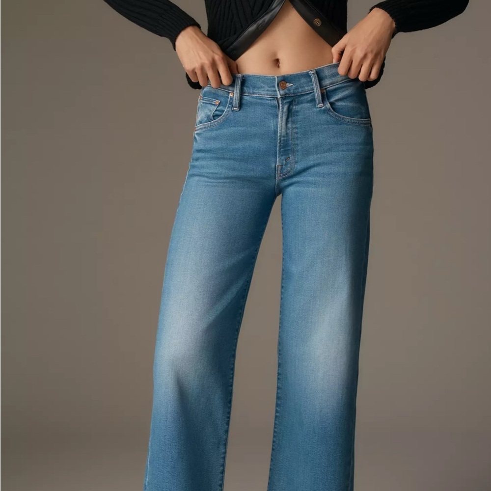 Mother Jeans, The Mid Rise Rambler Ankle Fray, perfect cond Sz 25